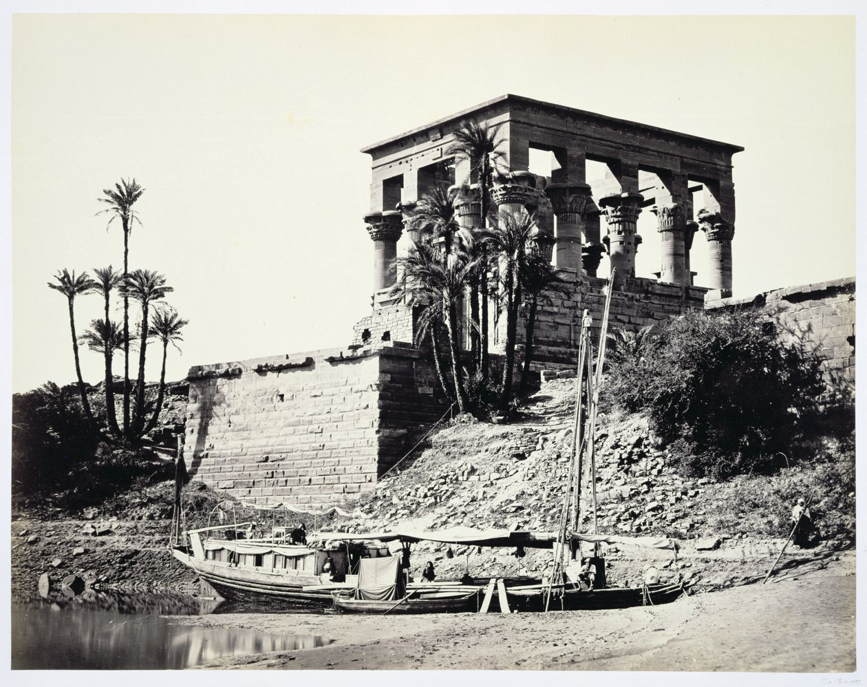 Kiosque de Trajan, Philae, Égypte, 1858 - Francis Frith