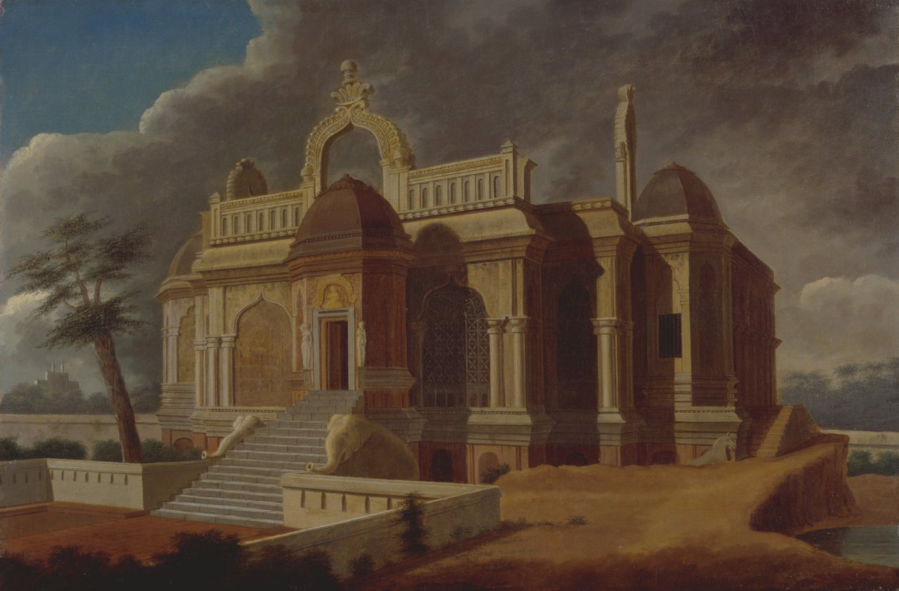 Mausolée avec éléphants de pierre - Francis Swain Ward
