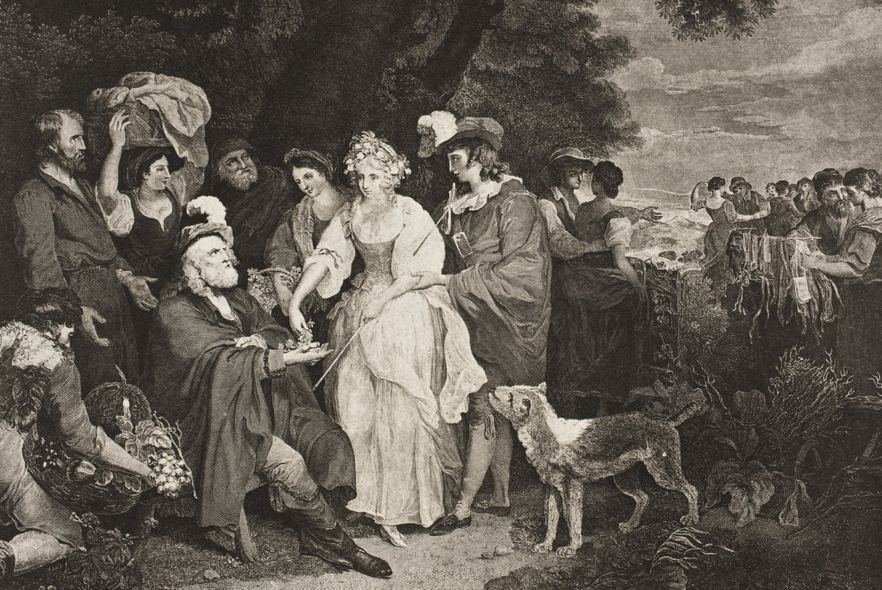 Devant la chaumière du berger, Acte IV, Scène III, de 