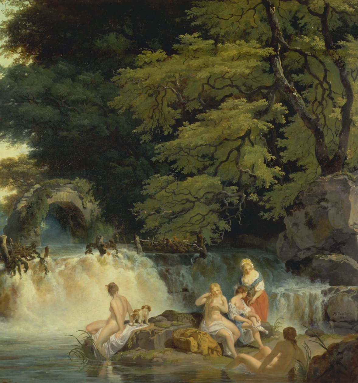 Le saut du saumon, Leixlip - Francis Wheatley