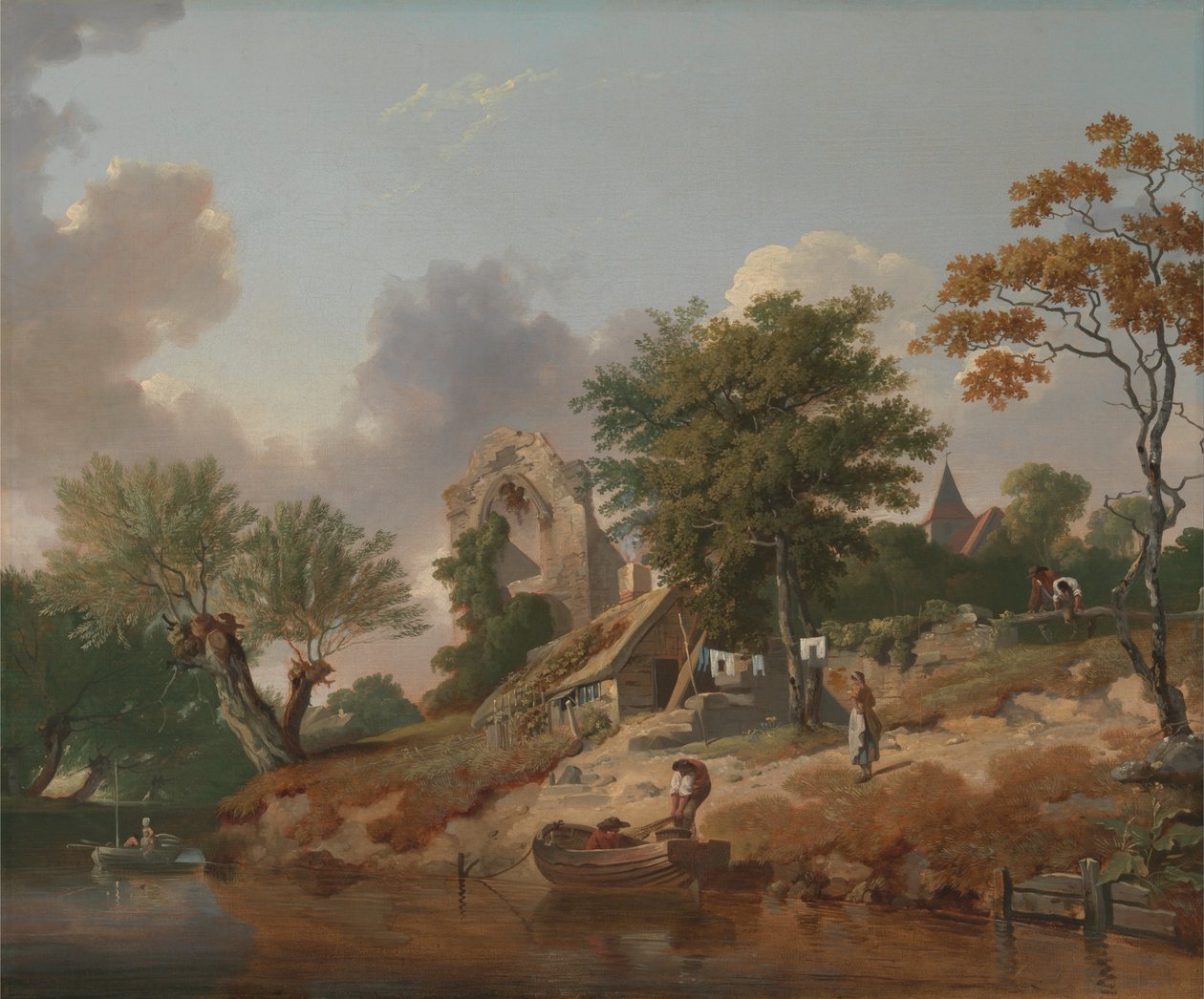 Vue sur la Medway - Francis Wheatley