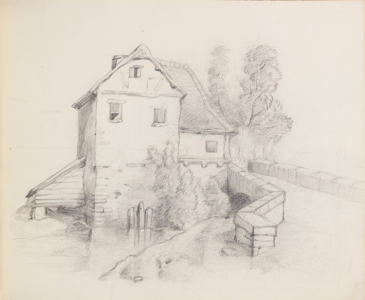 Maison de moulin près d