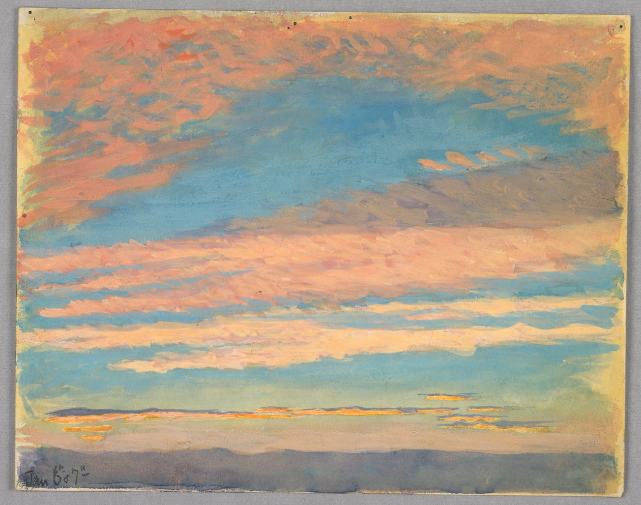 Étude de Nuages, Rome, Italie - Francis Augustus Lathrop