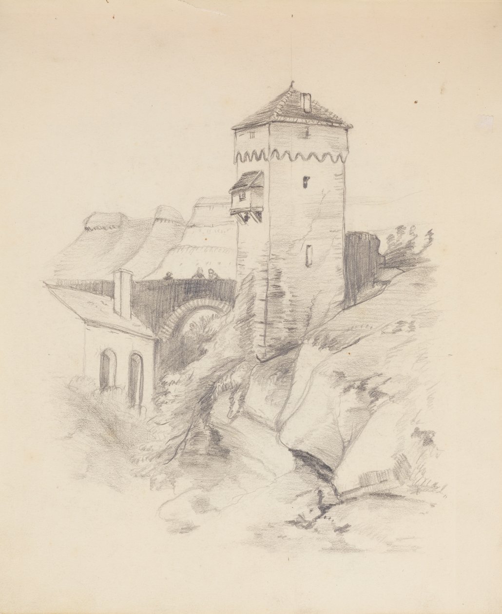 Tour dans un village - Francis Augustus Lathrop