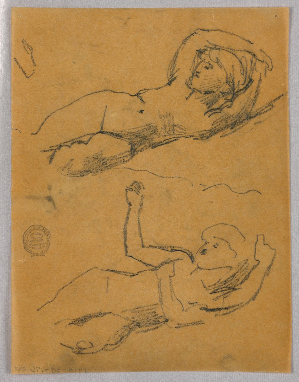 Deux esquisses de nus féminins - Francis Augustus Lathrop