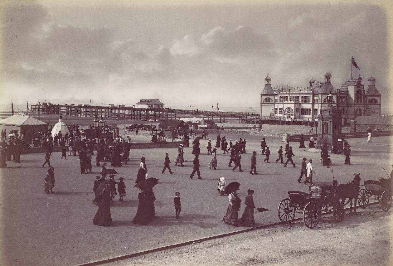 Rhyl. Le Pavillon et la Jetée, années 1870 - Francis Bedford