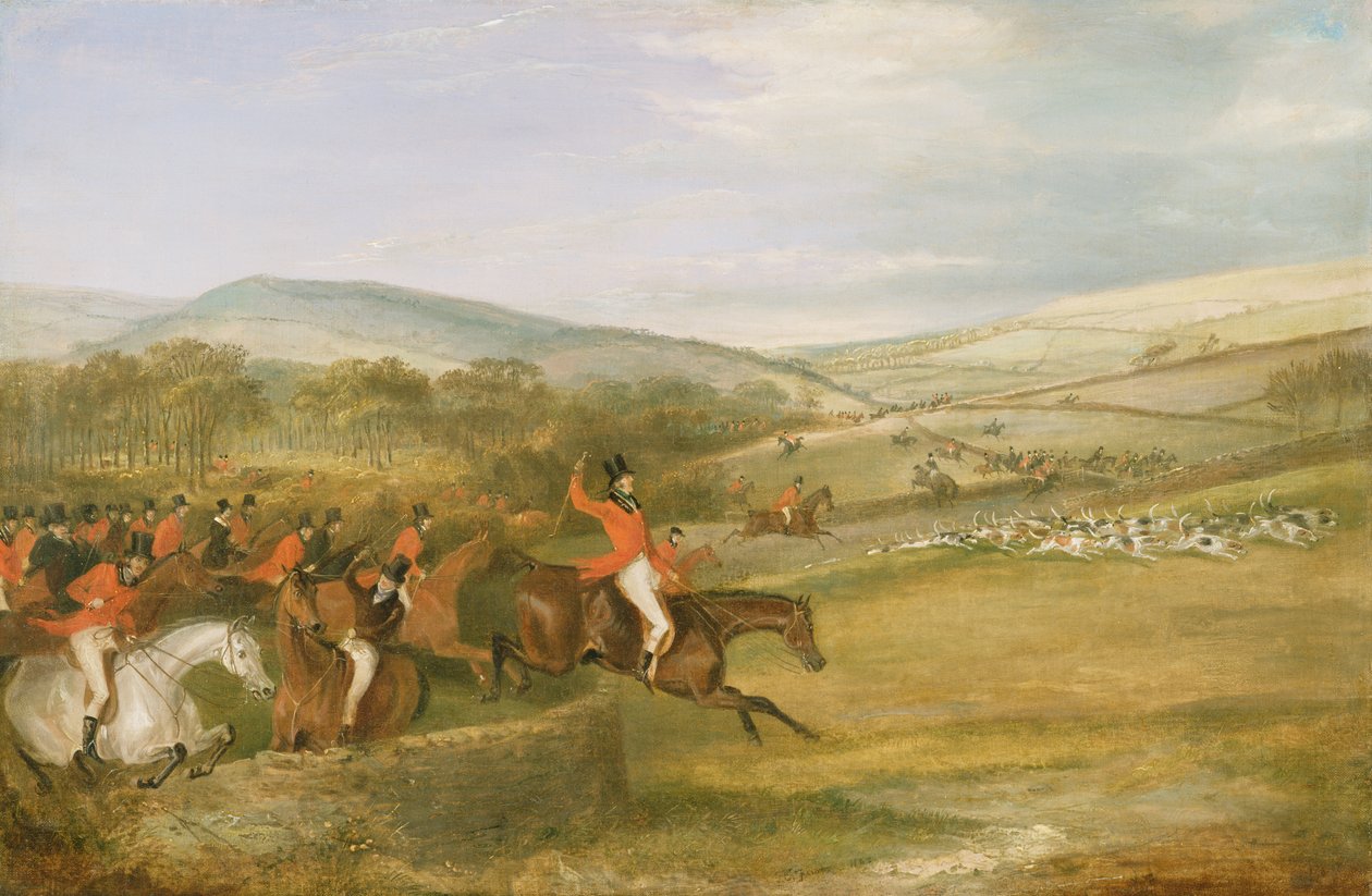 La chasse de Berkeley, pleine course, 1842 - Francis Calcraft Turner