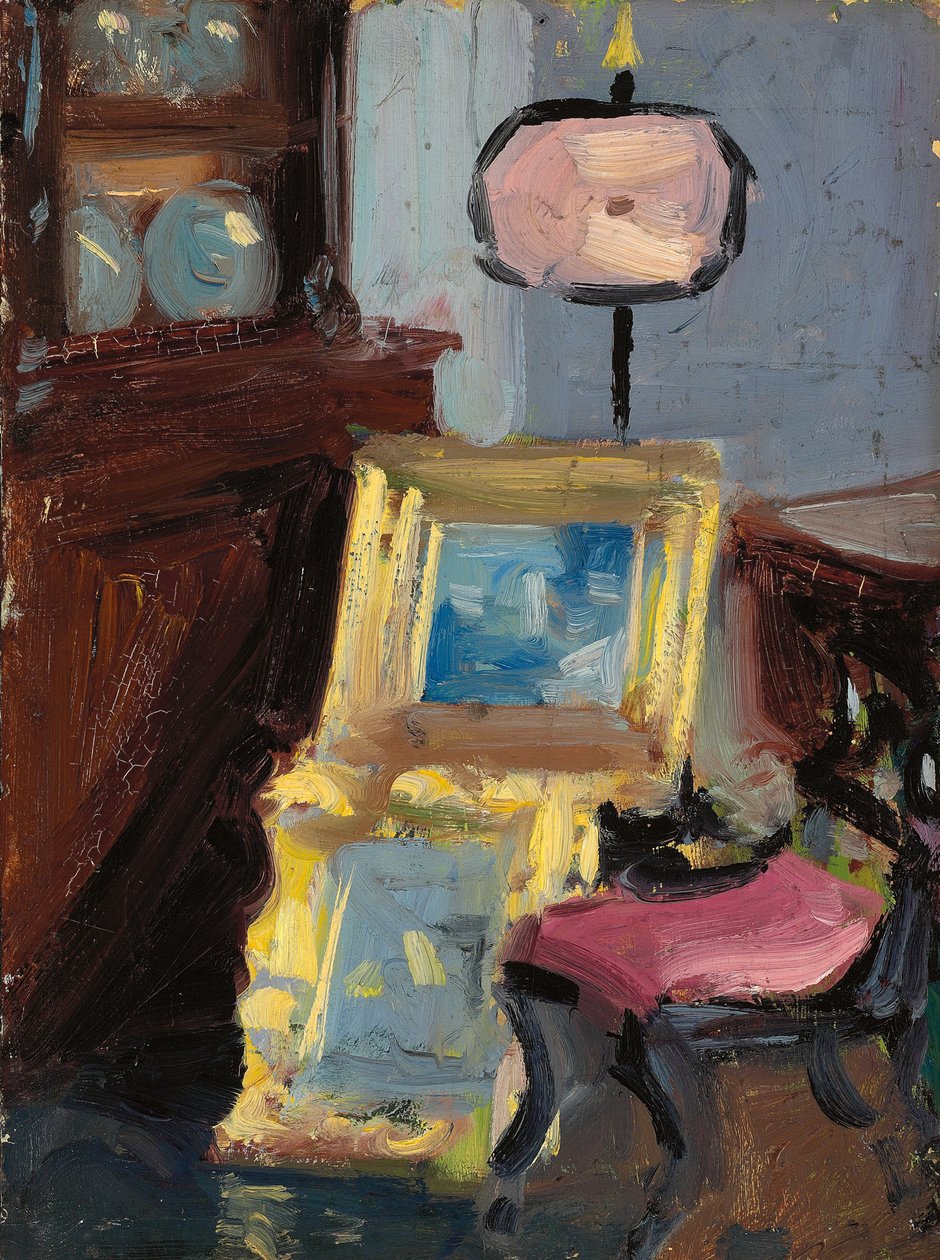 Intérieur avec une Chaise - Francis Campbell Boileau Cadell