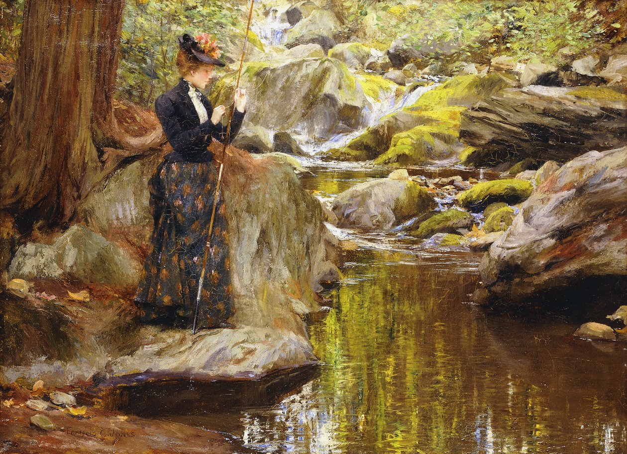 Appâtant la ligne - Francis Coates Jones