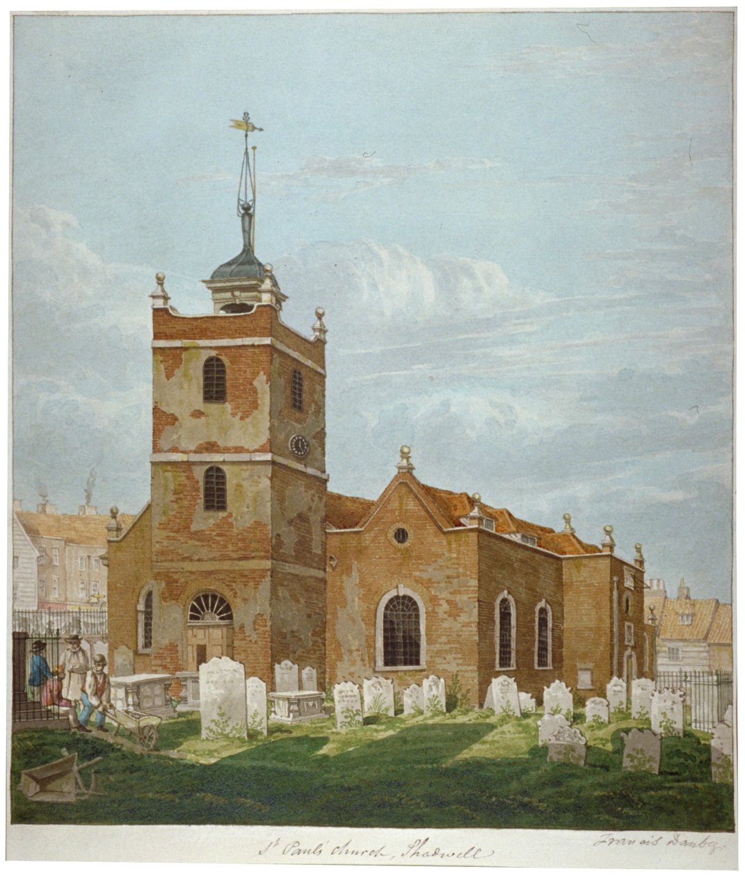 Église Saint-Paul, Shadwell, Londres, c1810 - Francis Danby