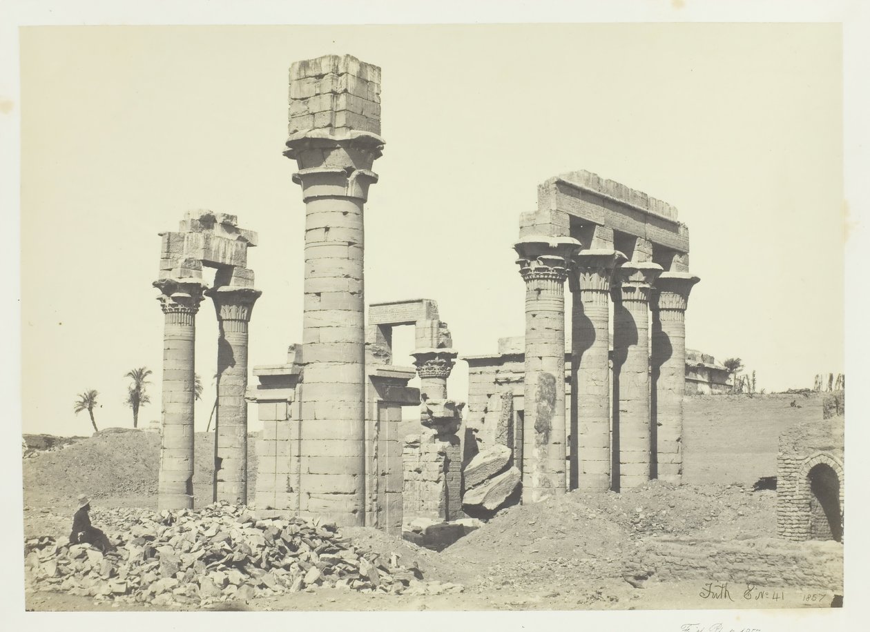 Temple de Cléopâtre à Erment, près de Thèbes, 1857 - Francis Frith