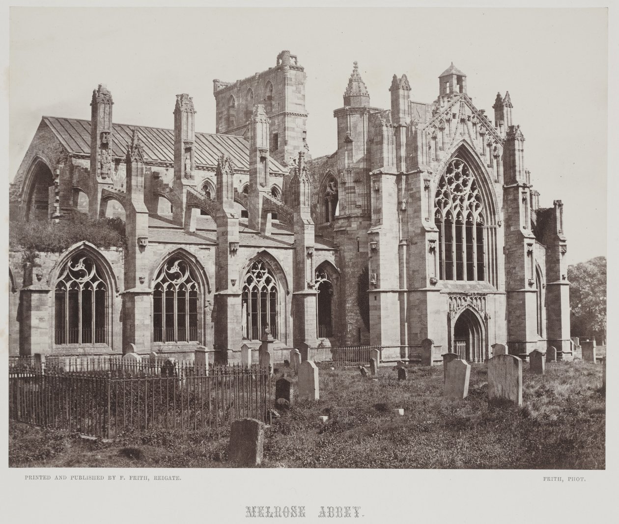 Abbaye de Melrose, c.1857 - Francis Frith