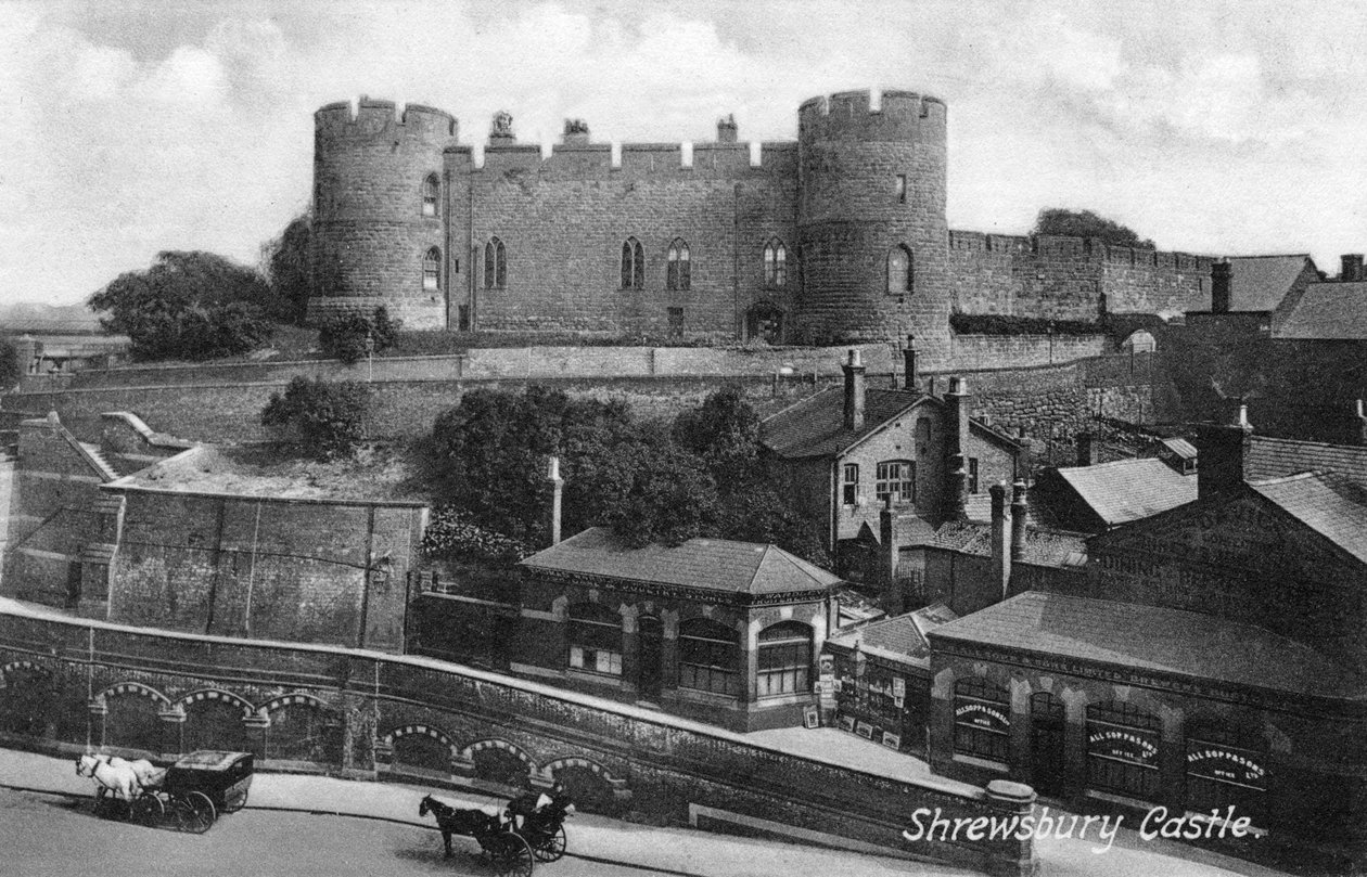 Château de Shrewsbury, Shrewsbury, Shropshire, vers 1900-1920 - Francis Frith