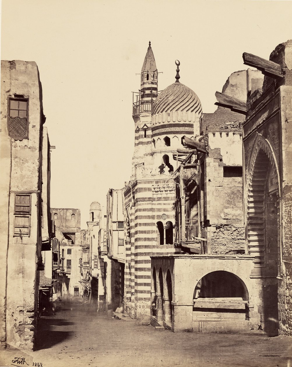 Vue de la rue au Caire - Francis Frith