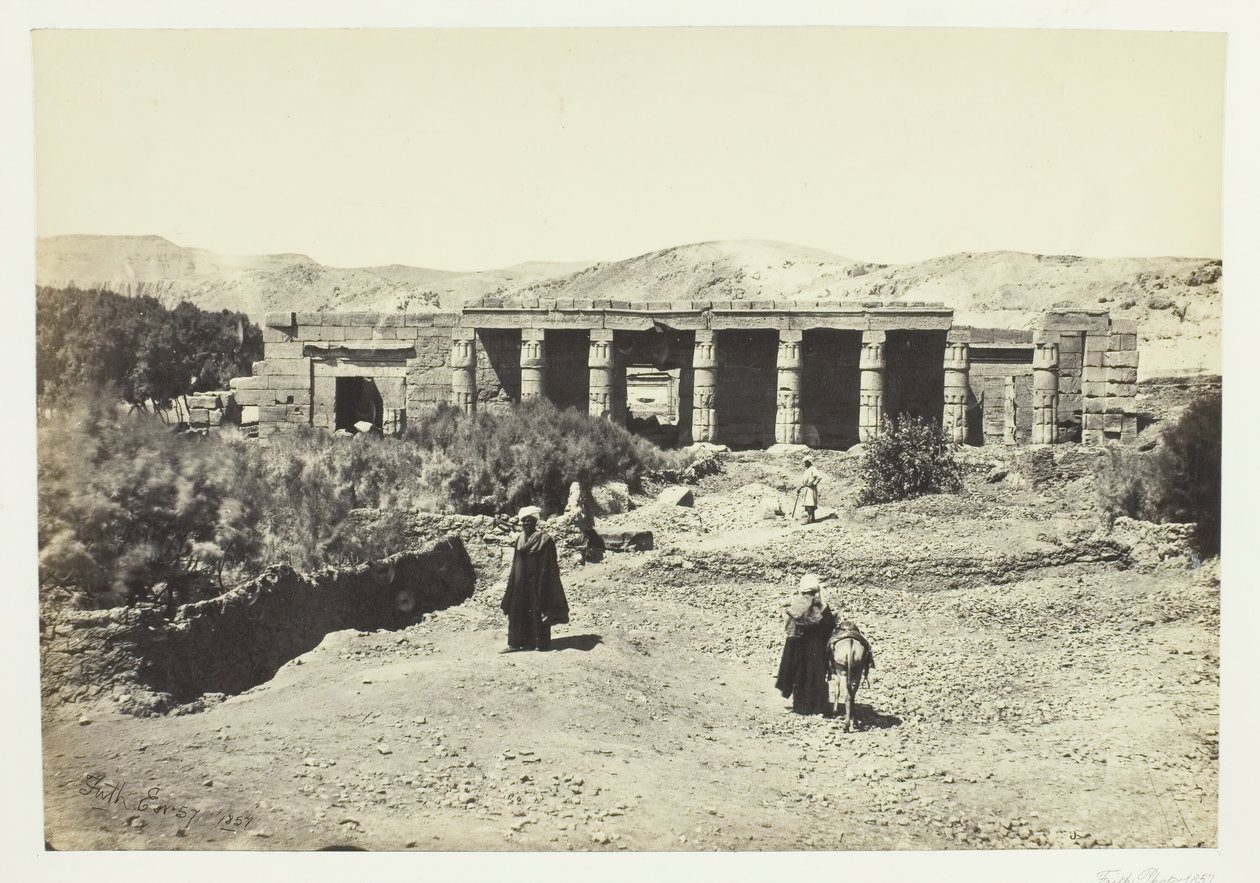 Le Temple de Goorneh, Thèbes, 1857 - Francis Frith