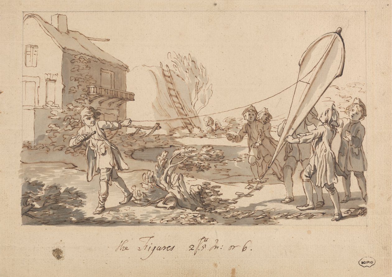 Faire voler le cerf-volant - Francis Hayman