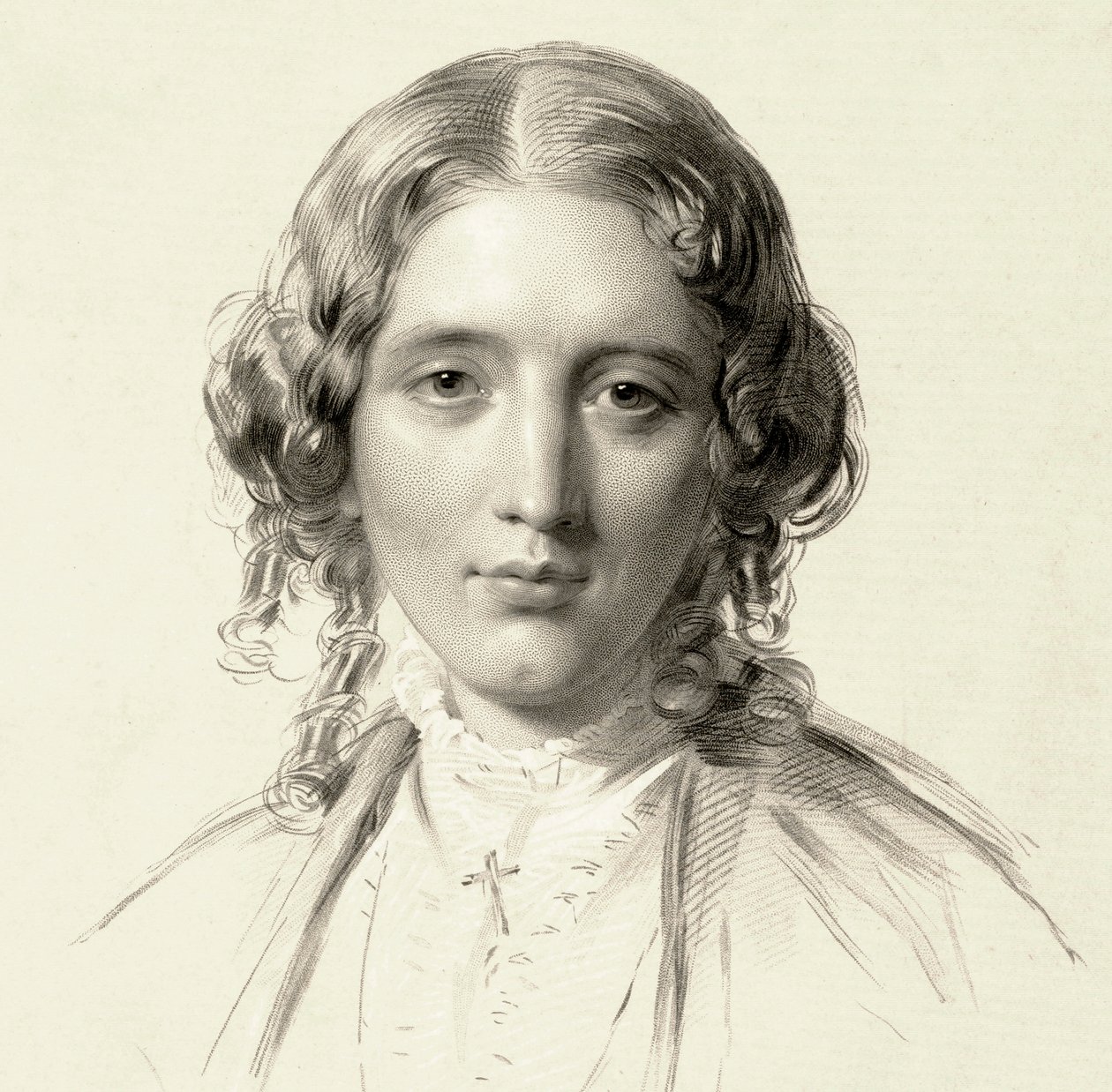 Portrait de Harriet Beecher Stowe - Francis Holl