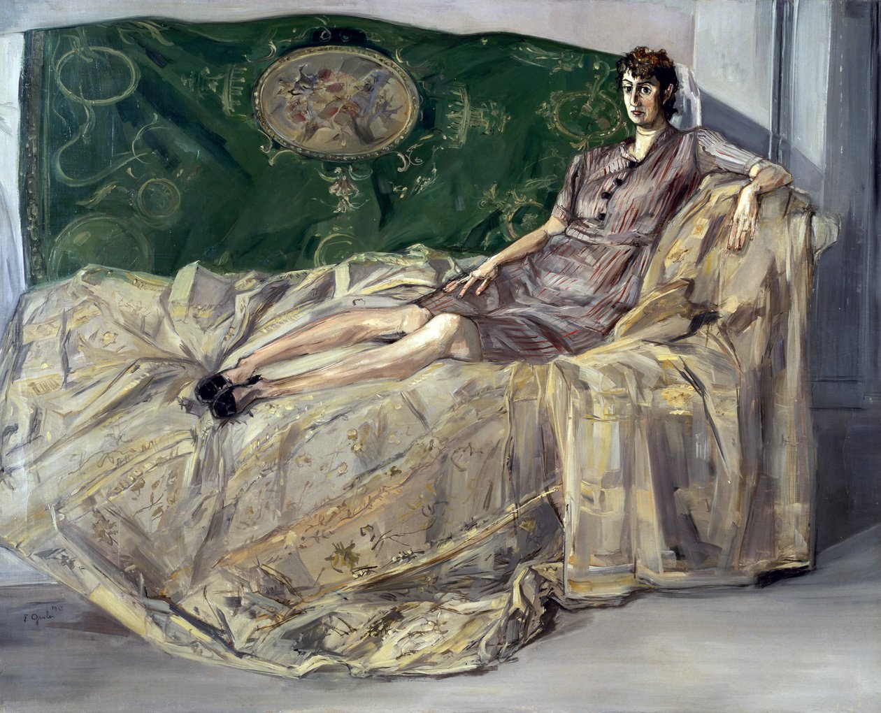 Femme sur le canapé - Francis Job Gruber