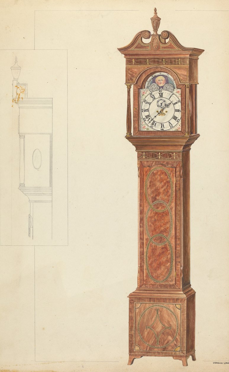 Horloge de grand-père - Francis Law Durand