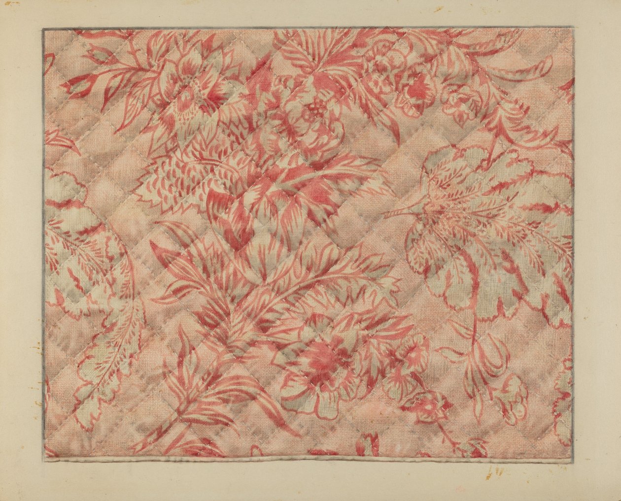 Détail de la couverture de bébé, vers 1937 - Francis Law Durand