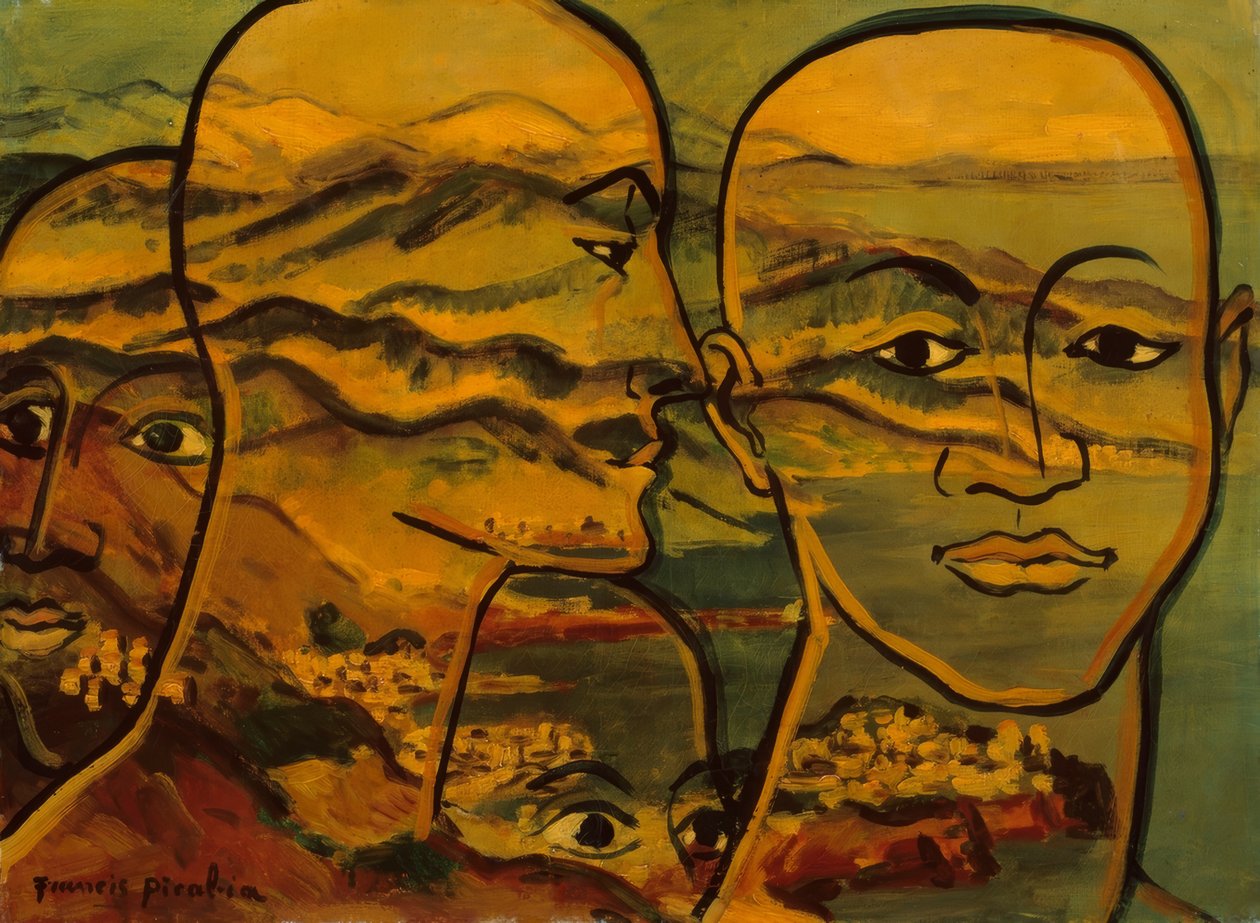 Têtes-paysage (Köpfe-Landschaft) - Francis Picabia