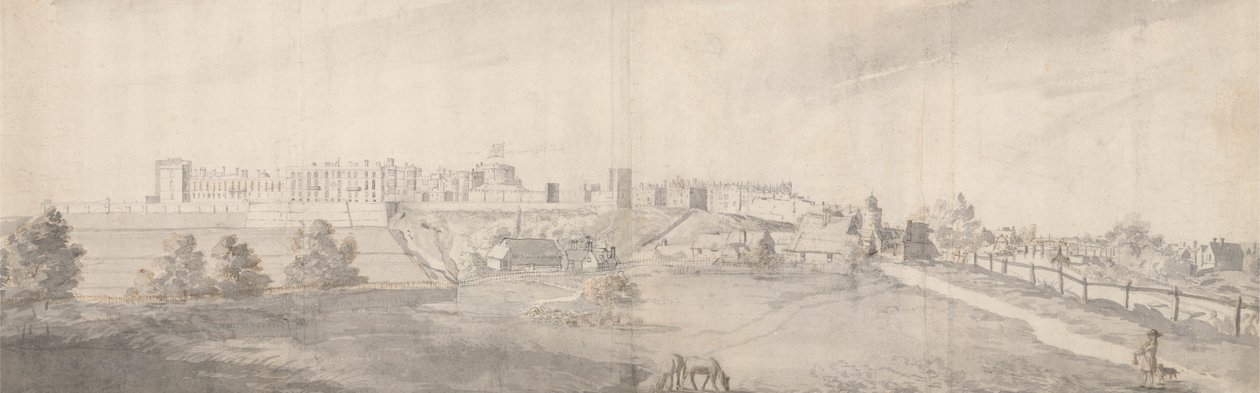 Vue étendue du château de Windsor - Francis Place