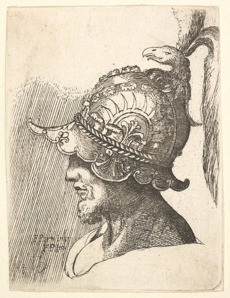 Tête casquée, 1662-78 - Francis Place