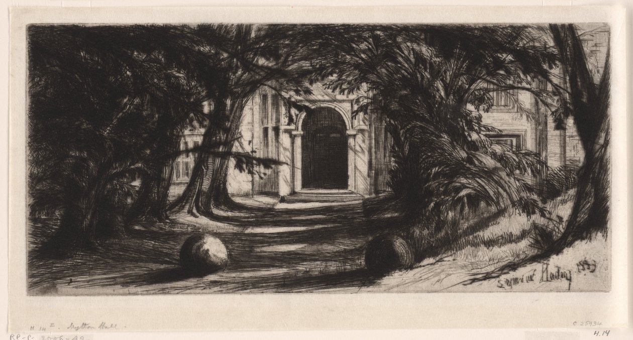 Mytton Hall - Francis Seymour Haden (Sir) (signed by artist)