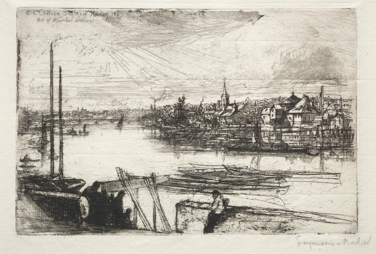 Battersea Reach, 1843 - Francis Seymour Haden