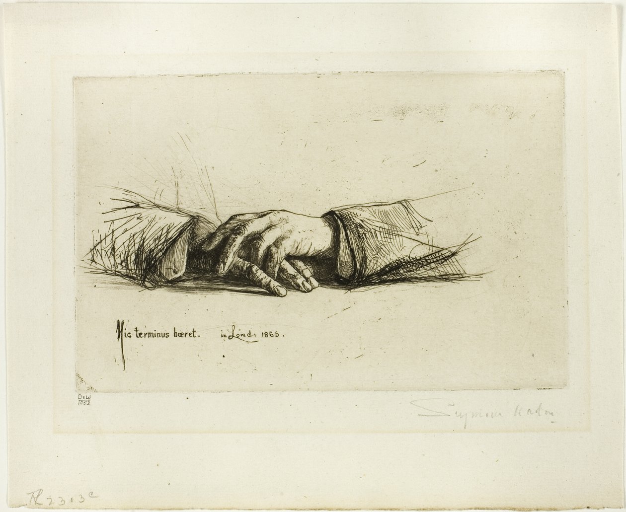 Mains jointes - Francis Seymour Haden