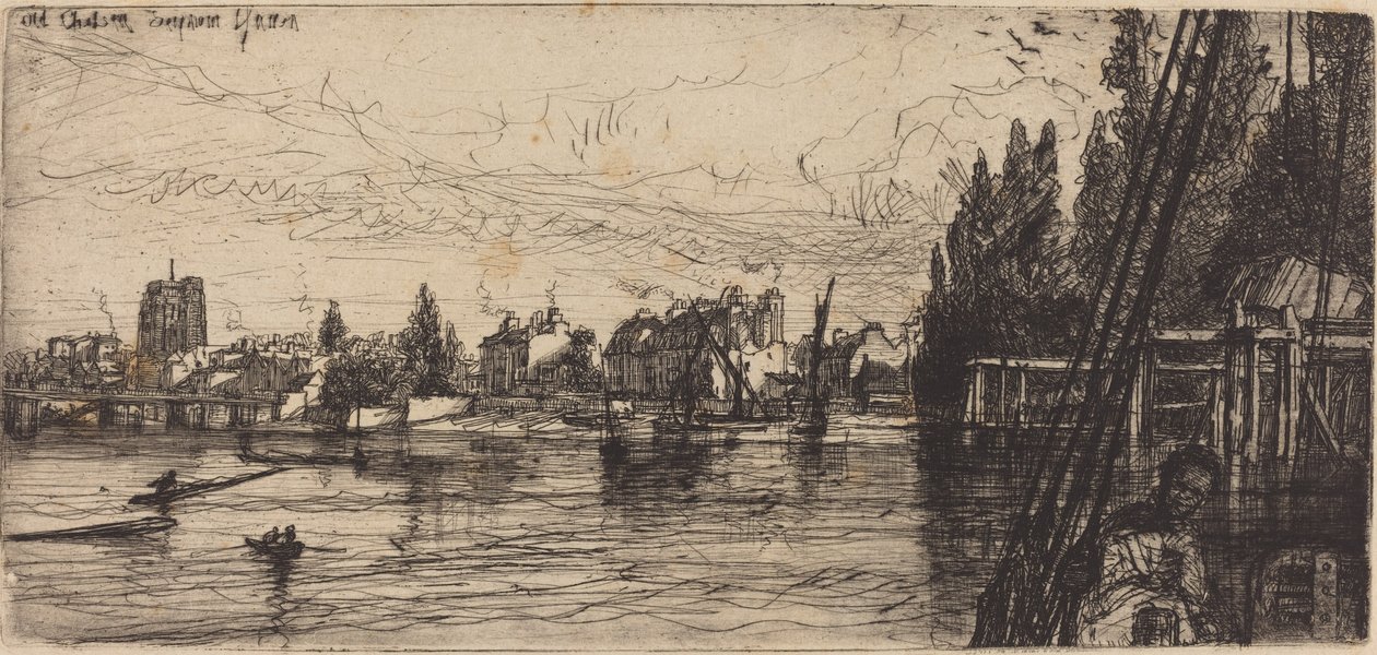 Vieux Chelsea (Vieille église de Chelsea) - Francis Seymour Haden