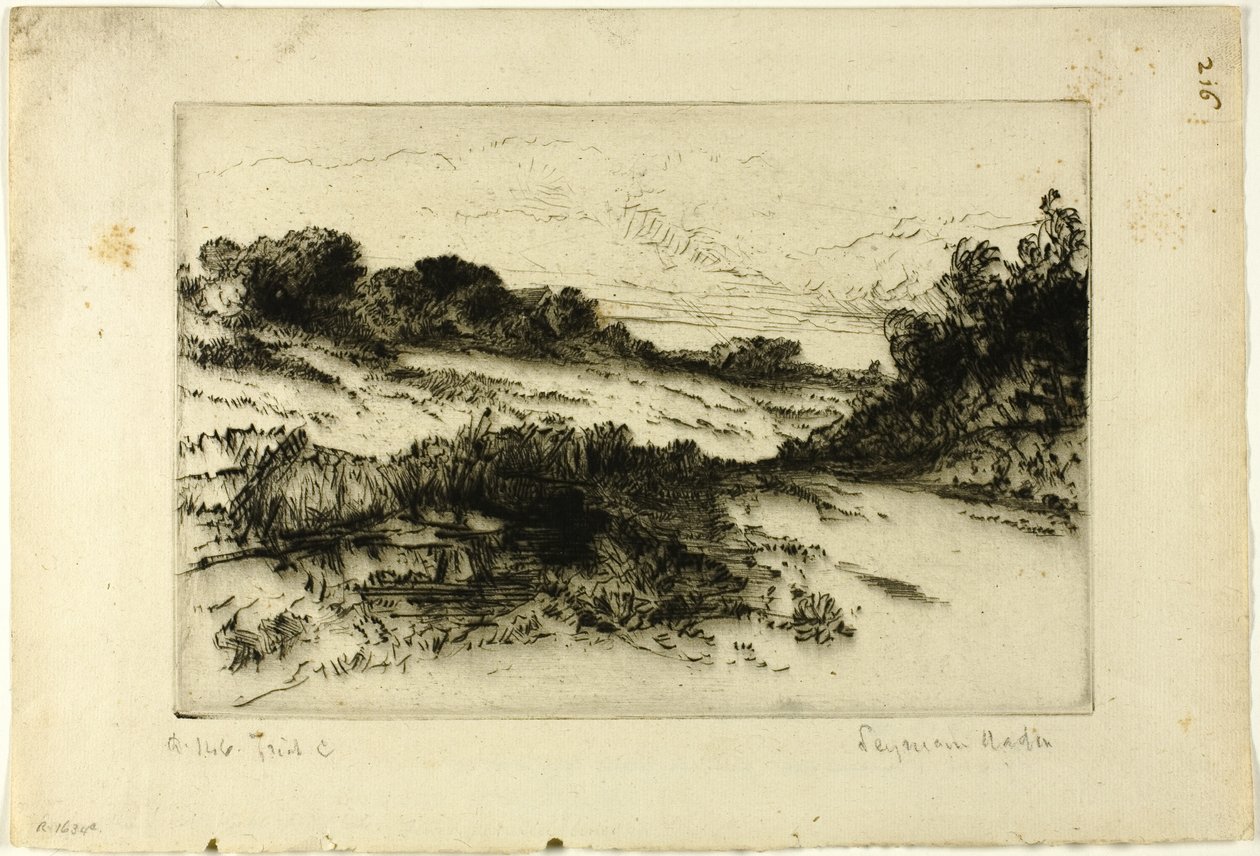 Colline du Moulin à Vent, No. I - Francis Seymour Haden
