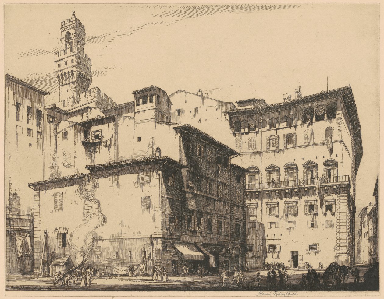 Le Municipio, Florence - Francis Sydney Unwin