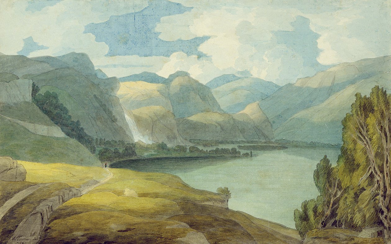 Derwentwater regardant vers le sud - Francis Towne