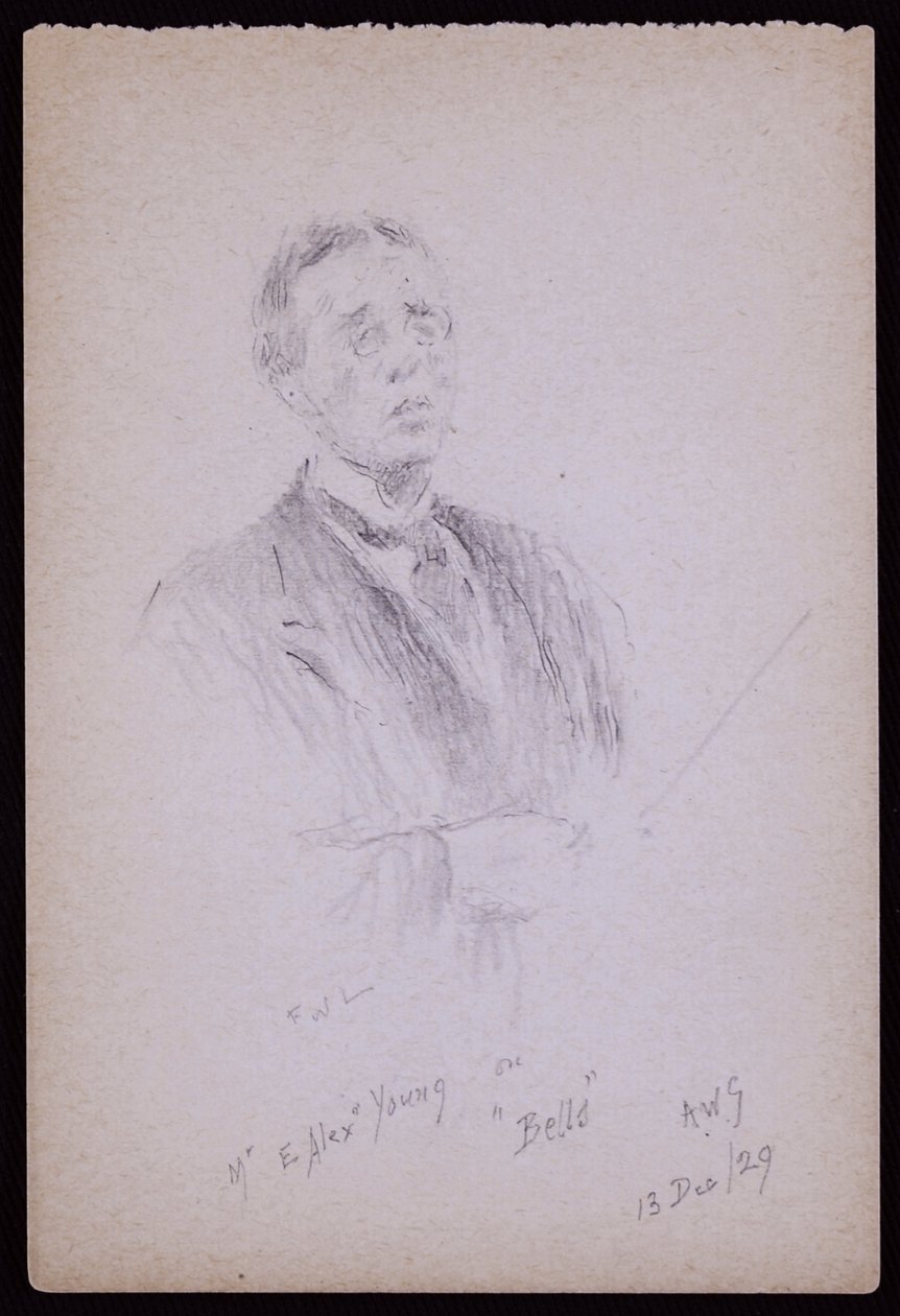 Portrait de E Alex Young - Francis Wilfred Lawson