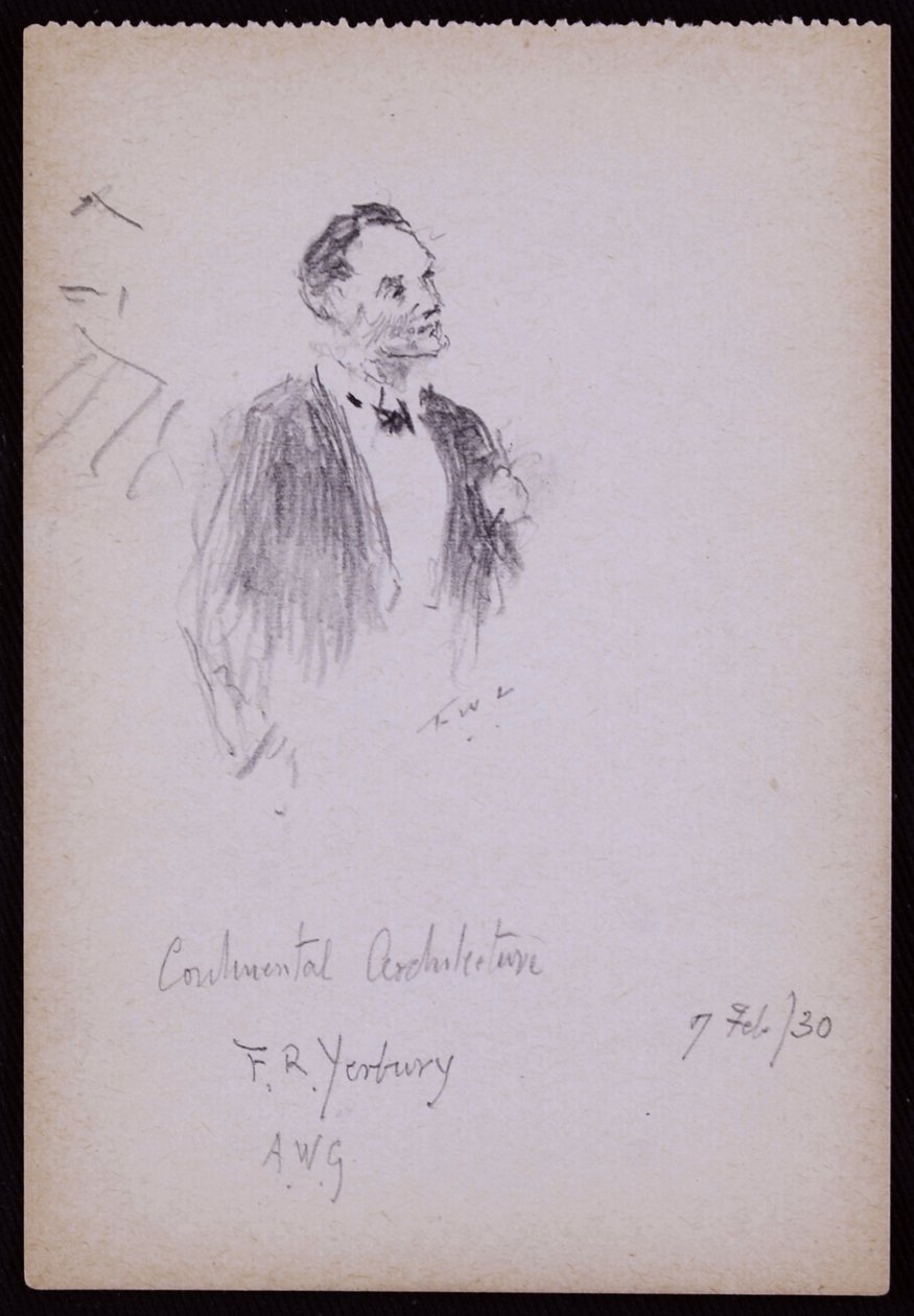 Portrait de FR Yerbury - Francis Wilfred Lawson