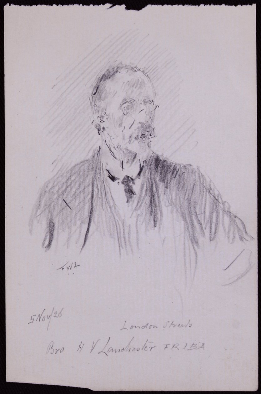 Portrait de HV Lanchester - Francis Wilfred Lawson