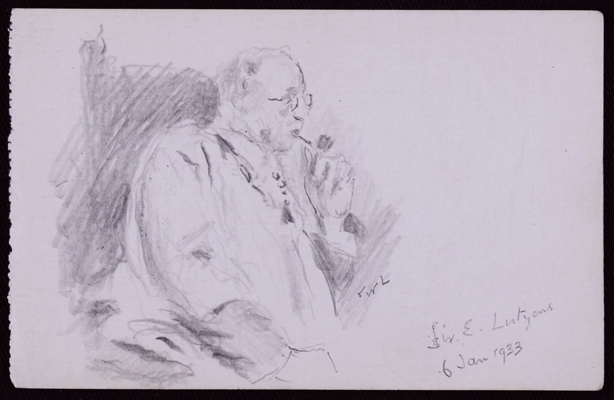 Portrait de Sir Edwin Lutyens - Francis Wilfred Lawson