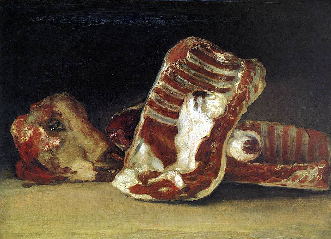 Un comptoir de boucher - Francisco de Goya