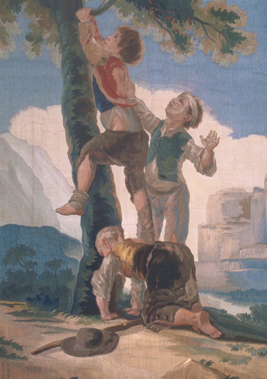 Garçons grimpant à un arbre - Francisco de Goya