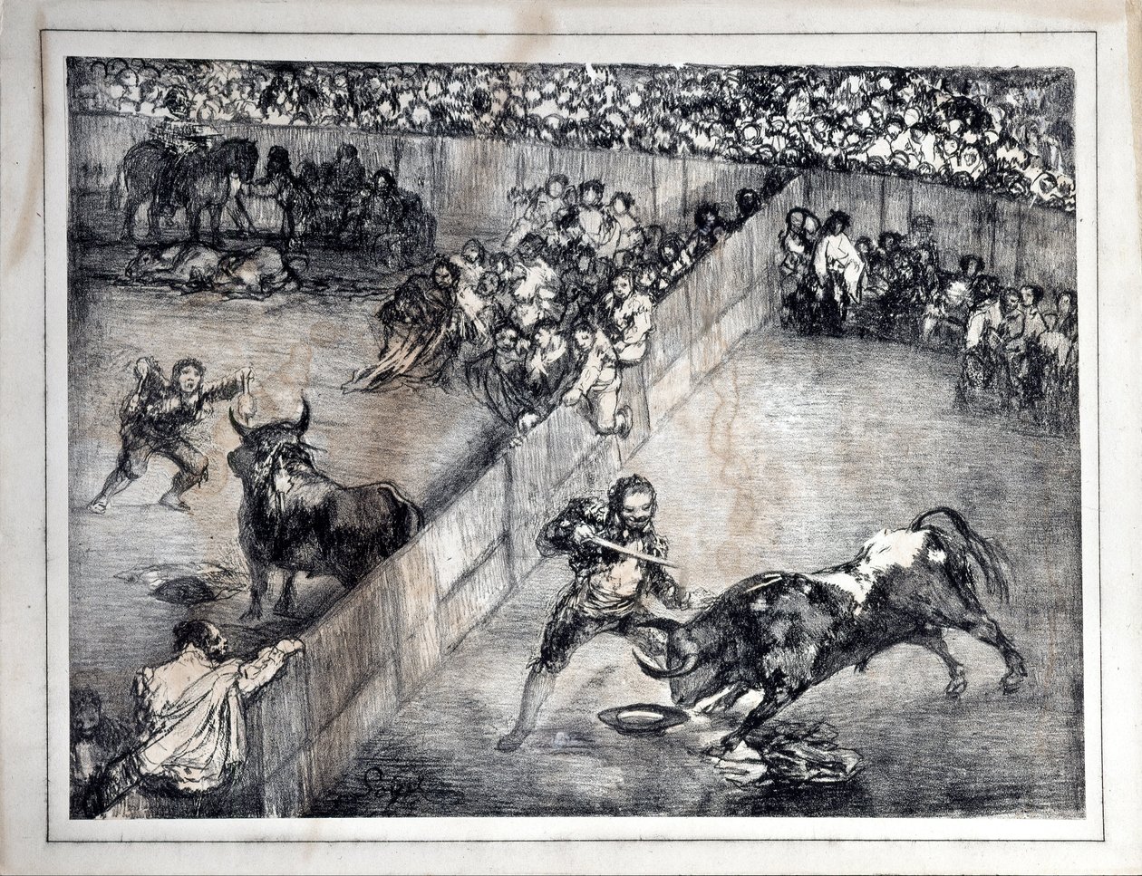 Corrida dans une arène divisée - Francisco de Goya