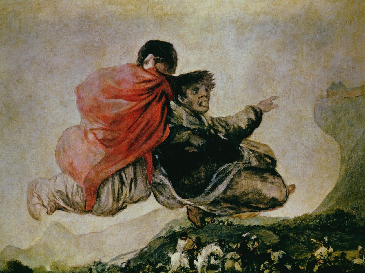 Vision fantastique (Asmodée) 1821-23 (détail) - Francisco de Goya