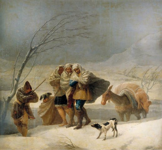 La neige - Francisco de Goya