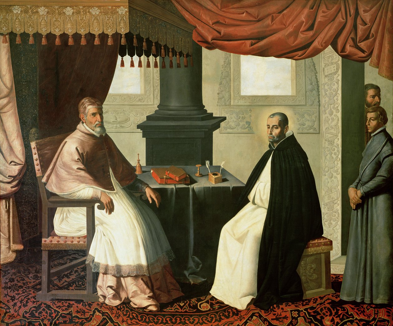 Saint Bruno (1030-1101) et le Pape Urbain II (c.1035-99) 1630-35 - Francisco de Zurbaran