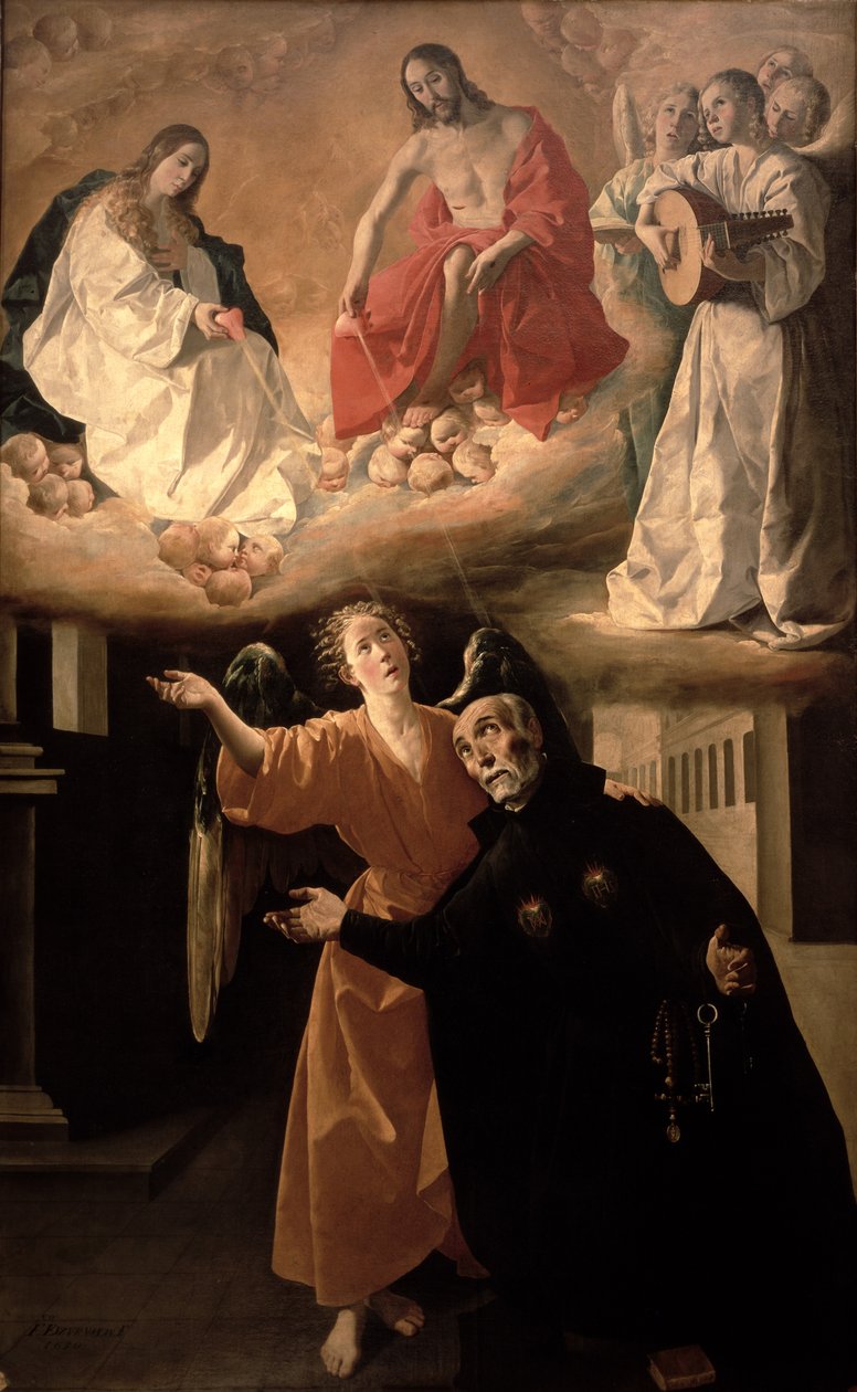 La Vision de Saint Alphonse Rodriguez (1533-1617) - Francisco de Zurbaran