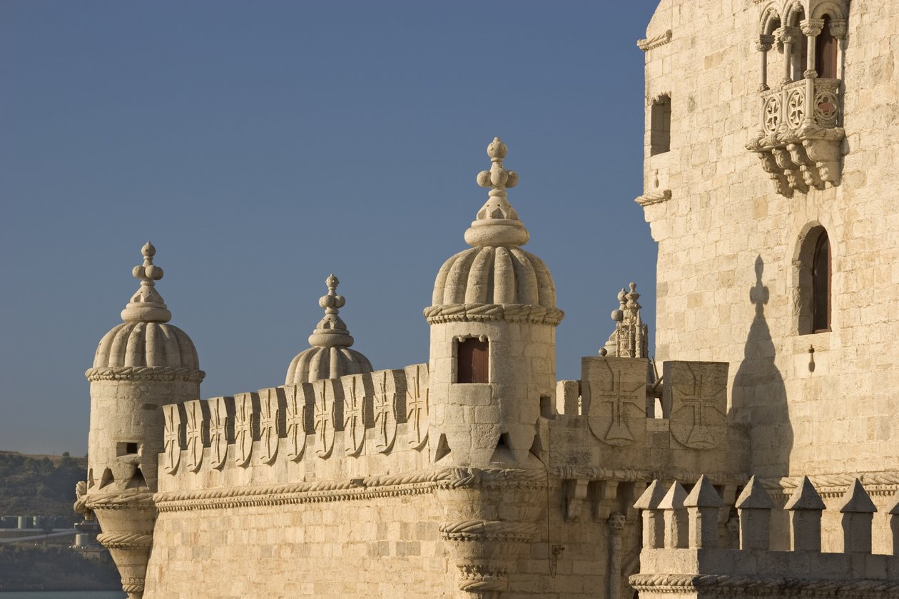 La Torre de Belem, construite c.1514 (détail) - Francisco de Arruda
