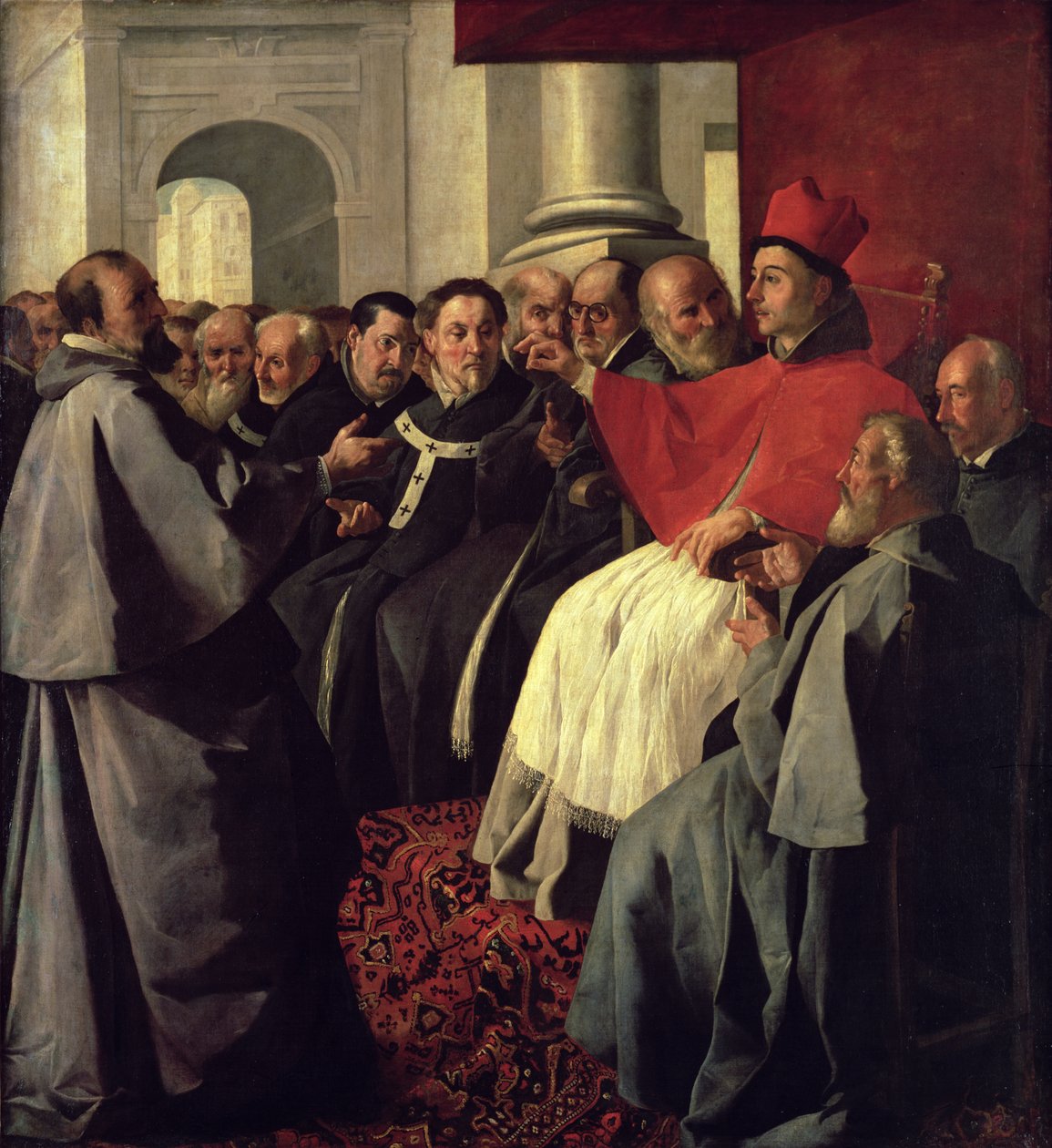 Saint Bonaventure (1221-74) au Concile de Lyon en 1274, 1627 - Francisco de Zurbaran