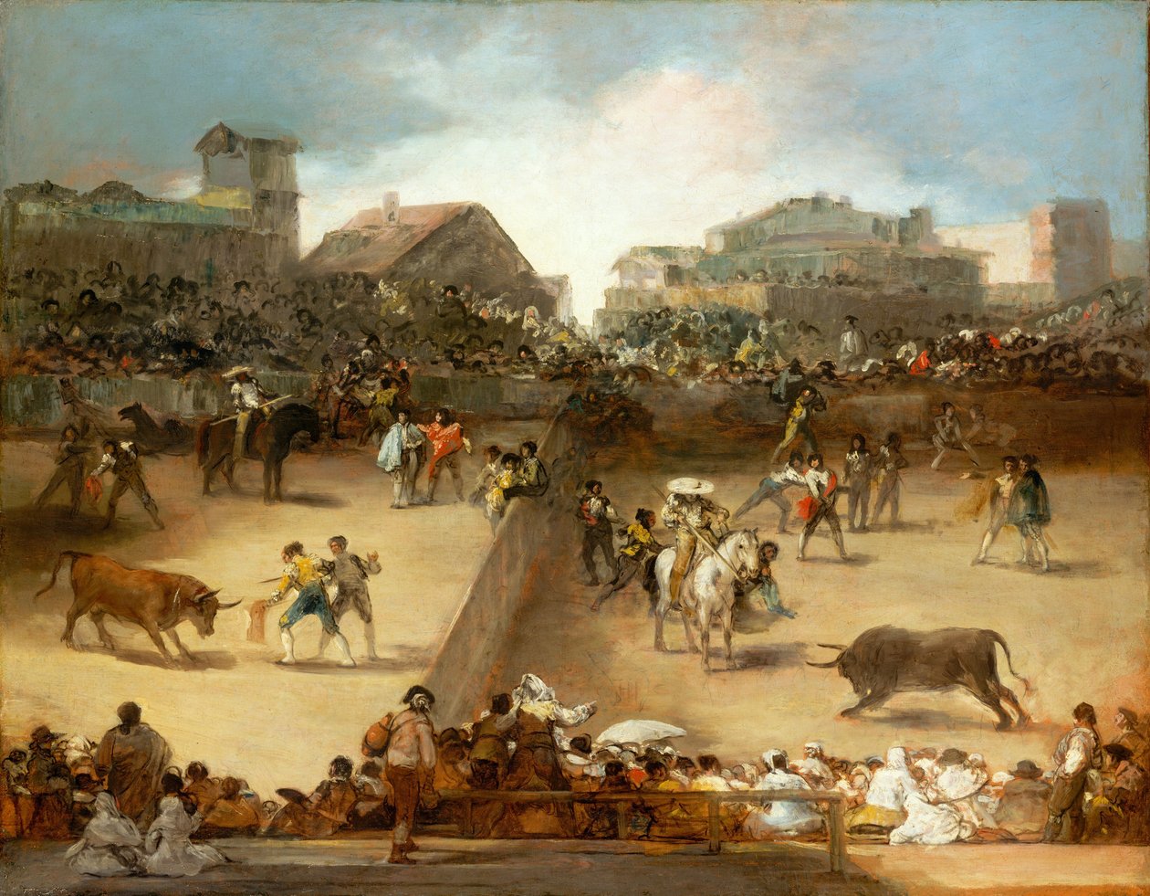 Corrida dans une arène divisée - Francisco de Goya