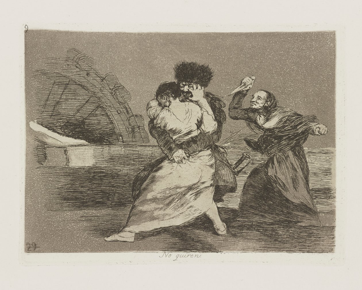 No quieren - Francisco de Goya
