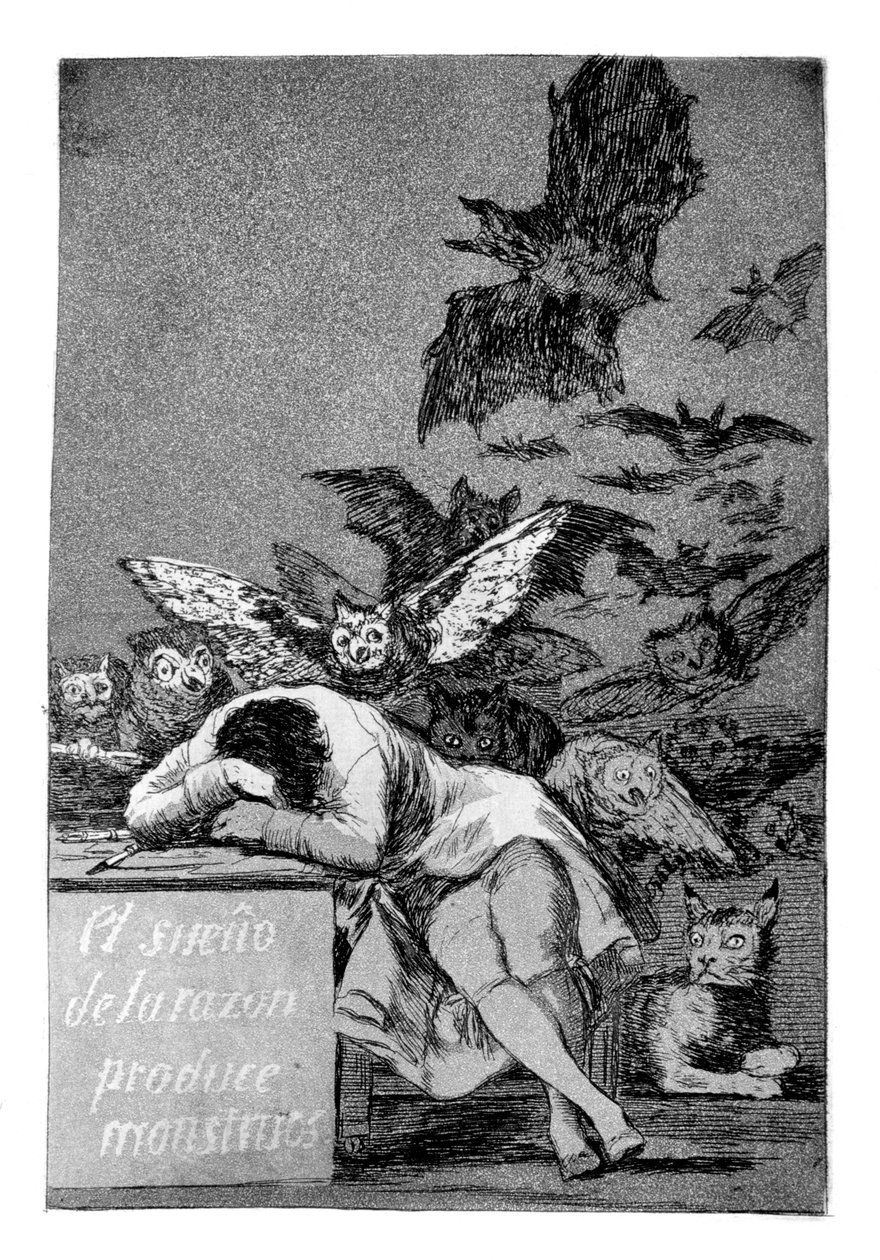 Le sommeil de la raison engendre des monstres, 1799 - Francisco de Goya